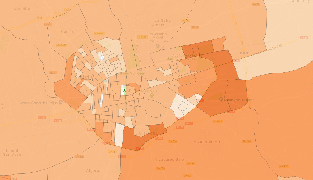 Las zonas nuevas y las pedanías empujan a Ciudadanos
