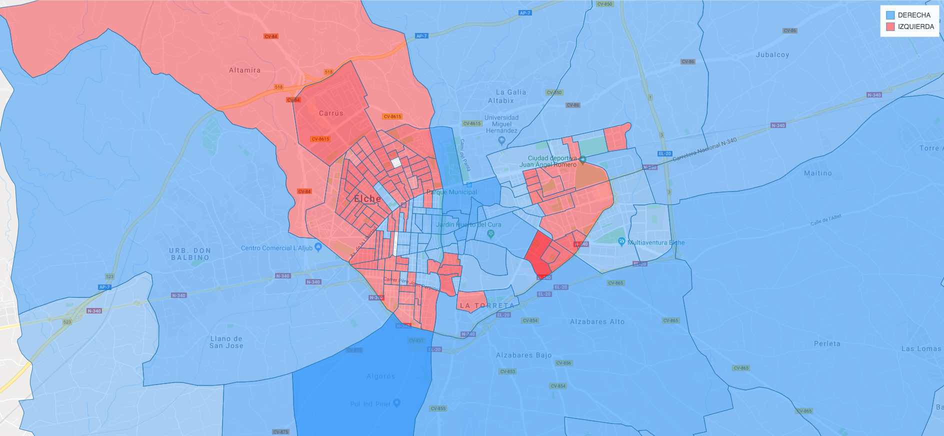 La derecha define su territorio