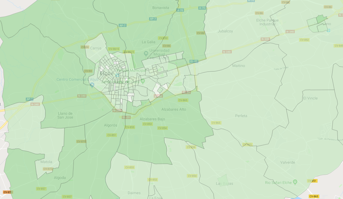 Vox germina en el campo de Elche